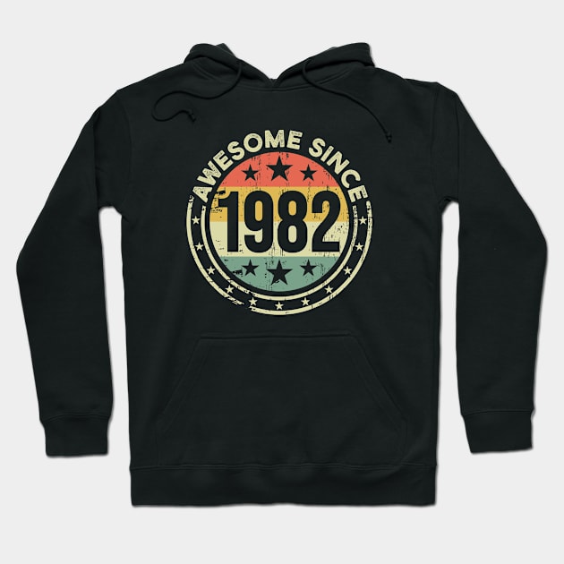 Awesome Since 1982 - 41st Birthday Hoodie by EasyTeezy